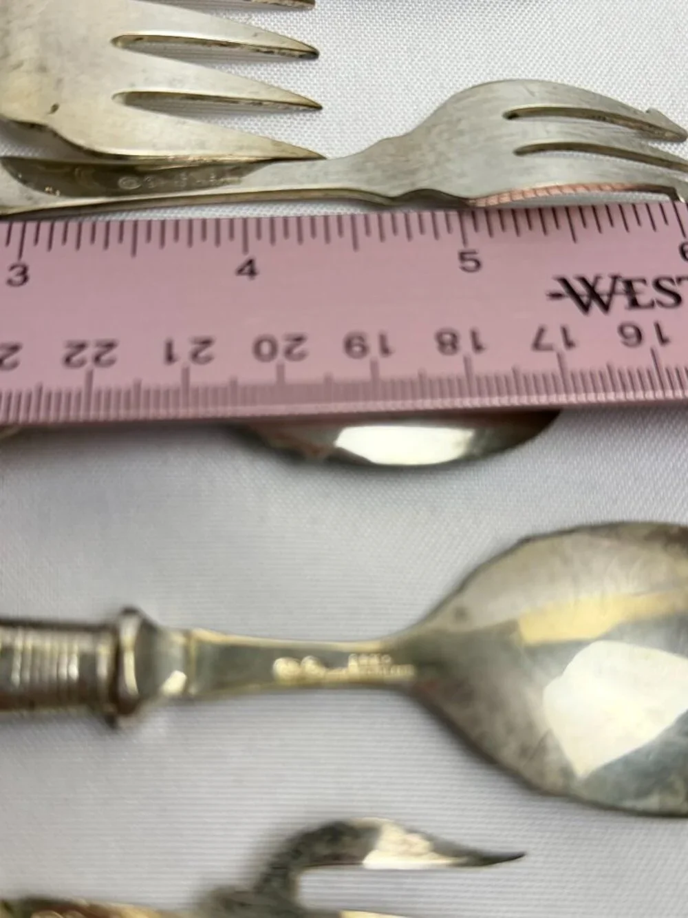 Antique JBS EPNS Mother of Pearl Flatware Sheffield England Silverplate 9 pcs.